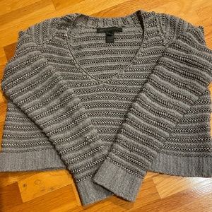 Gray marc by marc jacobs crop sweater, size L
